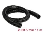 DELOCK Kabelschutzschlauch 1 m x 28,5 mm schwarz