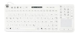 Baaske Medical ReallyCoolTouch LP DE/GR Tastatur Medizinisch USB QWERTZ Deutsch Weiß