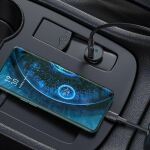Techly IUSB2-CAR5-AC38W Ladegerät für Mobilgeräte Universal Schwarz Zigarettenanzünder Schnellladung Auto