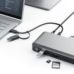 ALOGIC DX3 Kabelgebunden USB 3.2 Gen 1 (3.1 Gen 1) Type-C Schwarz, Grau