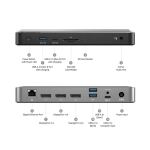 ALOGIC DX3 Kabelgebunden USB 3.2 Gen 1 (3.1 Gen 1) Type-C Schwarz, Grau