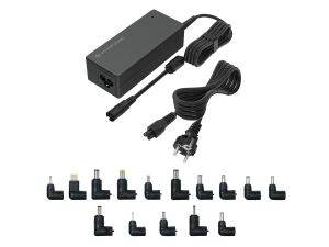 Conceptronic OZUL08B15 90W Universelles Laptop-Ladegerät, inkl. 15 Ladeadapter
