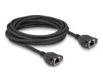 DELOCK Verlängerungskabel S/FTP RJ45 BU -> BU Cat6A 5.00m sw
