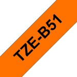 Brother TZE-B51 Etiketten erstellendes Band Schwarz auf...