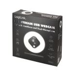 LogiLink UA0384 Webcam 2 MP 1920 x 1080 Pixel USB 2.0 Schwarz, Weiß