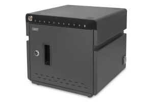 Digitus Mobiler Desktop Ladeschrank für 10 Notebooks/Tablets bis 13 Zoll, UV-C, USB-C