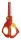 Wedo 73 6001 Büro- & Bastelschere Universal Gerader Schnitt Rot, Gelb