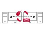 DELOCK USB Type-C 5 Gbps Data Link Kabel + KM Switch 2m