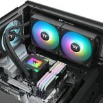 Thermaltake LA240 ARGB Hauptplatine Flüssigkeitskühlung 12 cm Schwarz 1 Stück(e)