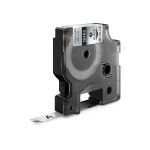 DYMO Rhino Industrie Permanente Polyesteretiketten | 9 mm x 5,5 m | Schwarz auf Metallic | selbstklebendes Schriftband | für Rhino und LabelManager Beschriftungsgerät