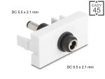 DELOCK Easy 45 Modul DC 5,5x2,1mm Buchse zu DC 5,5 x 2,1mm