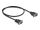 DeLOCK Seriell Kabel RS-232 D-Sub9 Stecker zu Stecker mit schmalem Steckergehäuse 0,5 m