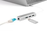 Digitus USB Typ C™ 3-Port Hub + Gigabit Ethernet