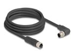 DELOCK M12 Kabel L-kodiert 4 Pin St r. gew. zu Bu PUR 3m