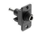 DELOCK Panel Mount DC 5,5x2,1mm Bu. zu DC 5,5x2,1mm stecker