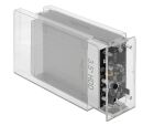 DeLOCK Externes Dual Gehäuse für 2 x 3.5″ SATA HDD mit USB Type-C Buchse transparent - werkzeugfrei
