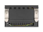 DeLOCK Leergehäuse 6 Port für Keystone RJ-Module schwarz - zur Montage an Tisch, Wand oder Hutschiene