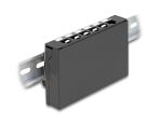 DeLOCK Leergehäuse 6 Port für Keystone RJ-Module schwarz - zur Montage an Tisch, Wand oder Hutschiene