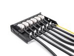 DeLOCK Leergehäuse 6 Port für Keystone RJ-Module schwarz - zur Montage an Tisch, Wand oder Hutschiene