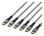EFB Elektronik USB-CC-00007 USB Kabel USB 2.0 USB C 0,48 Gbit/s 100 W Schwarz, Grau