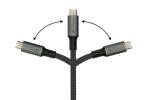 Alcasa Kabel / Adapter USB Kabel USB4 Gen 2x2 1 m USB C 100 W Grau
