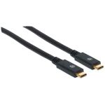 Manhattan USB 3.1 Typ C Gen1-Kabel, Typ C-Stecker auf Typ C-Stecker, 5 Gbit/s, 2 m, schwarz