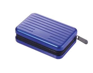 TROIKA CCC04-BL Hülle Blau Aluminium, Polyester