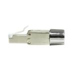 LogiLink MP0080 - CAT.8.1 feldkonfektionierbarer RJ45 Stecker Grau, Edelstahl