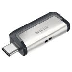 SanDisk 173338 USB-Stick 64 GB USB Type-A / USB Type-C Schwarz, Silber