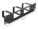 DeLOCK 10″ Kabelmanagement Rangierpanel mit 2...