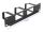 DeLOCK 10″ Kabelmanagement Rangierpanel mit 2 Öffnungen und 3 Bügeln 1 HE schwarz
