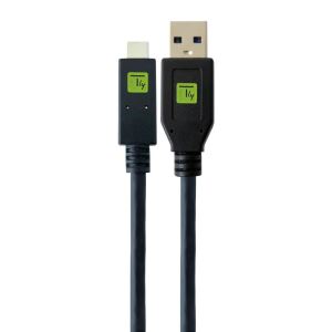 Techly ICOC MUSB31-CMAM20T USB Kabel USB 3.2 Gen 1 (3.1 Gen 1) 2 m USB A USB C 5 Gbit/s Schwarz