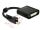DeLOCK Adapter mini DisplayPort 1.2 Stecker mit Schraube > DVI Buchse 4K Aktiv schwarz