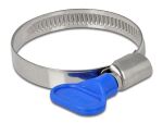 DELOCK Schlauchschelle, Flügelmutter 32-50mm 10 Stk. blau