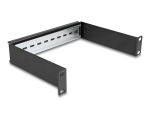 DELOCK 10" Hutschienenpanel 1 HE schwarz