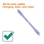 CLUB3D USB C Kabel Lila