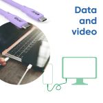 CLUB3D USB C Kabel Lila