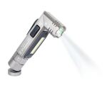 TROIKA ECO KNICKLICHT PRO Grau Magnetische Befestigung Taschenlampe COB LED