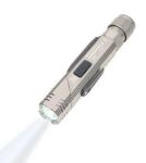 TROIKA ECO KNICKLICHT PRO Grau Magnetische Befestigung Taschenlampe COB LED