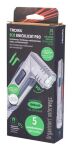 TROIKA ECO KNICKLICHT PRO Grau Magnetische Befestigung Taschenlampe COB LED