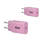 CLUB3D CAC-3021 Ladegerät für Mobilgeräte Smartphone, Universal Pink AC Schnellladung Drinnen