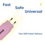 CLUB3D CAC-3021 Ladegerät für Mobilgeräte Smartphone, Universal Pink AC Schnellladung Drinnen