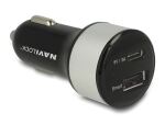 KFZ-USB Ladeadapter Navilock 12-24V -> 1x USB C + 1x...