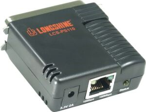 Longshine LCS-PS110-A Druckserver Ethernet-LAN Schwarz