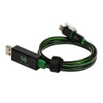 RealPower USB A/Lightning 0.75m 0,75 m Schwarz, Grün