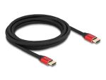DELOCK Ultra High Speed HDMI Kabel 48 Gbps 8K 60 Hz rot 3m