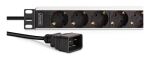 Digitus DN-95440 Stromverteilereinheit (PDU) 9 AC-Ausgänge 1U Schwarz, Silber