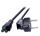 EFB Elektronik EK552.3V2 Stromkabel Schwarz 3 m CEE7/7 C5-Koppler