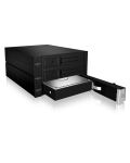 ICY BOX IB-563SSK, Backplane, 3x 3,5" SAS/SATA (I/II/III) HDD in 2x 5,25" Einschübe, Hot Swap, trägerloser HDD Einbau, Lüfter