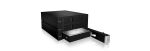 ICY BOX IB-563SSK, Backplane, 3x 3,5" SAS/SATA (I/II/III) HDD in 2x 5,25" Einschübe, Hot Swap, trägerloser HDD Einbau, Lüfter